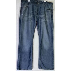 Old Skool Jeans Mens 40 (act. 42x32) Mid Rise Bootcut Medium Wash Hip Hop Denim